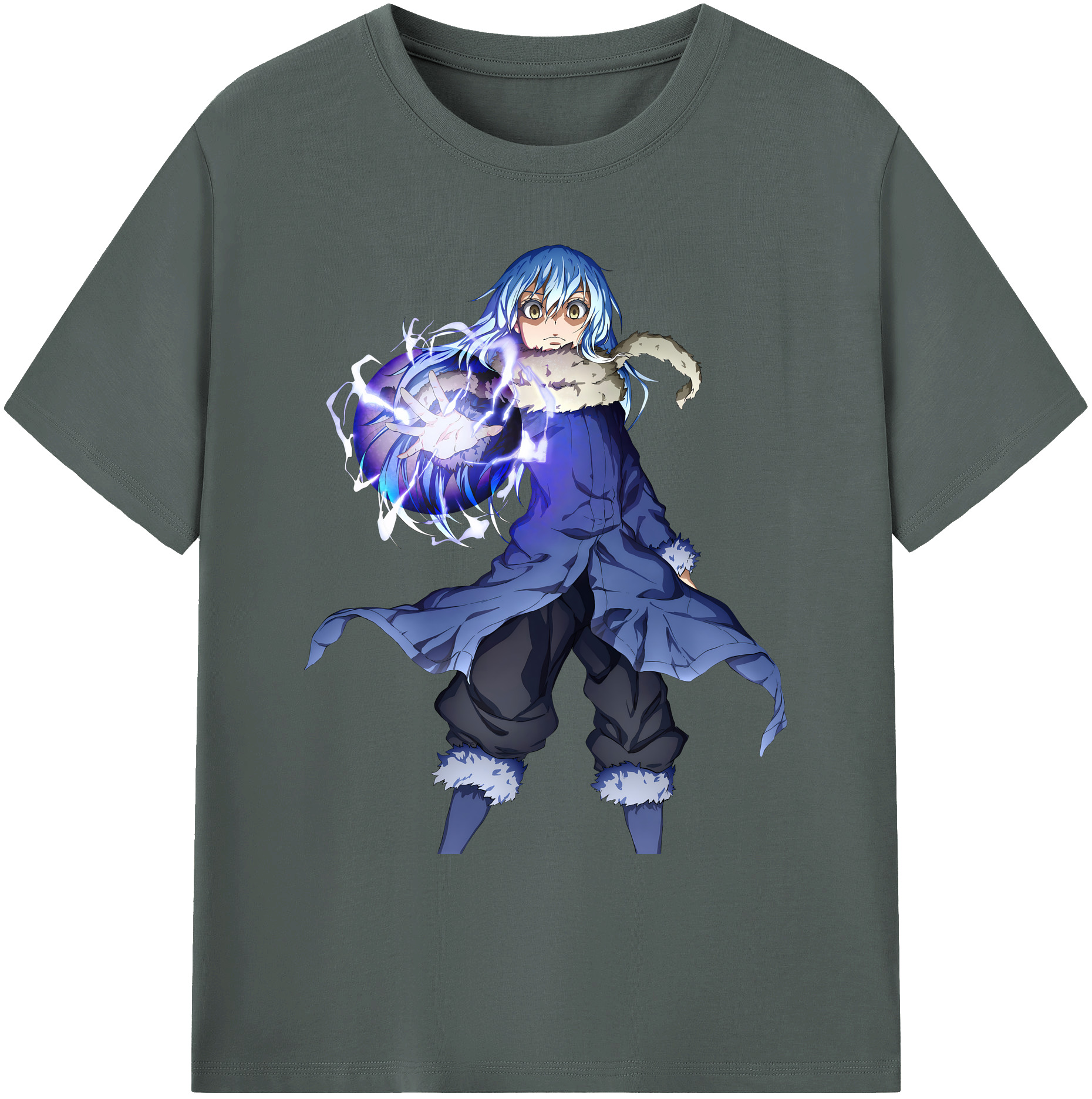 （画像用） 転スラ Regarding Reincarnated to Slime 綿100％ メンズ半袖Tシャツ｜肌触りやわらか＆通気性
